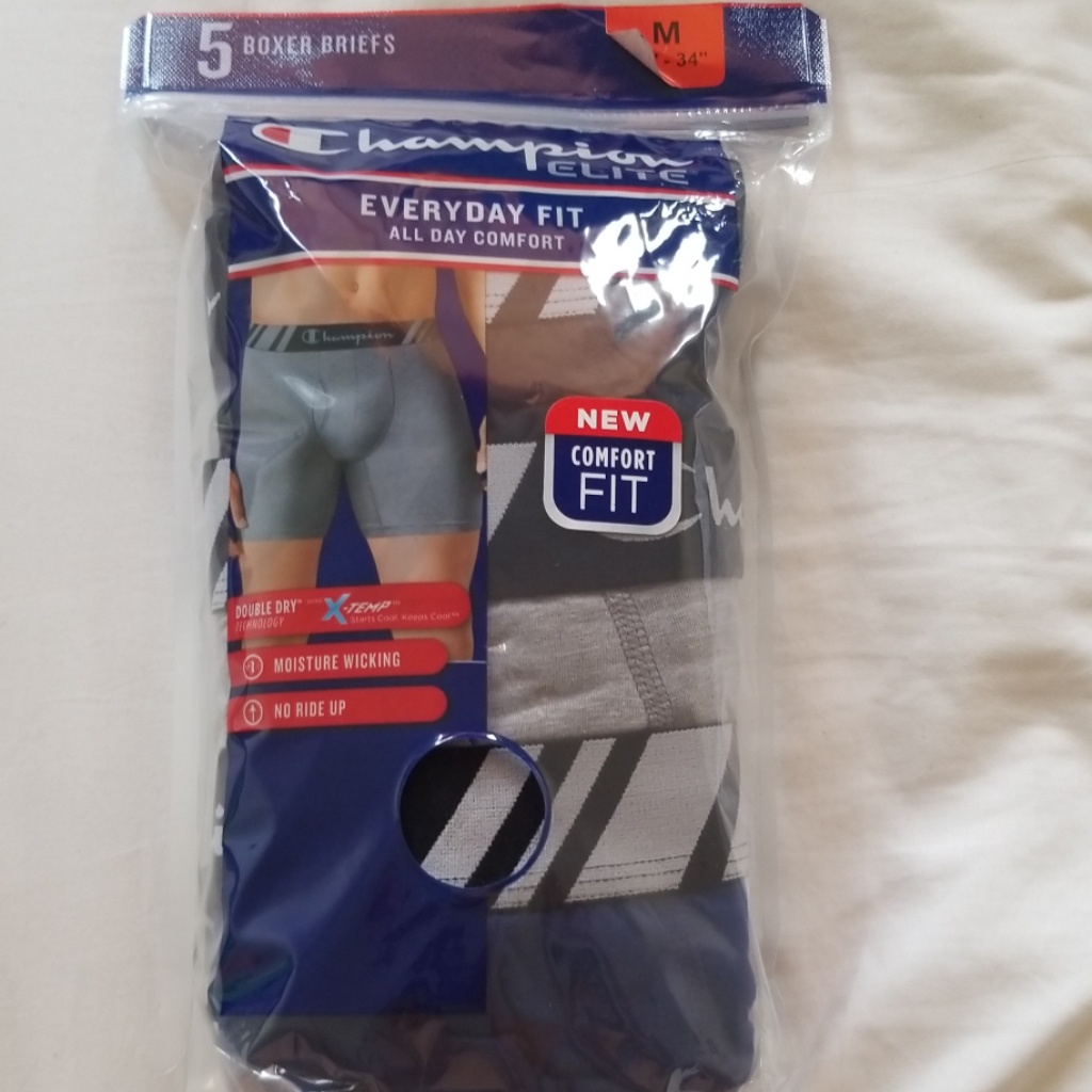 Champion Elite 5 Pack Boxer Briefs